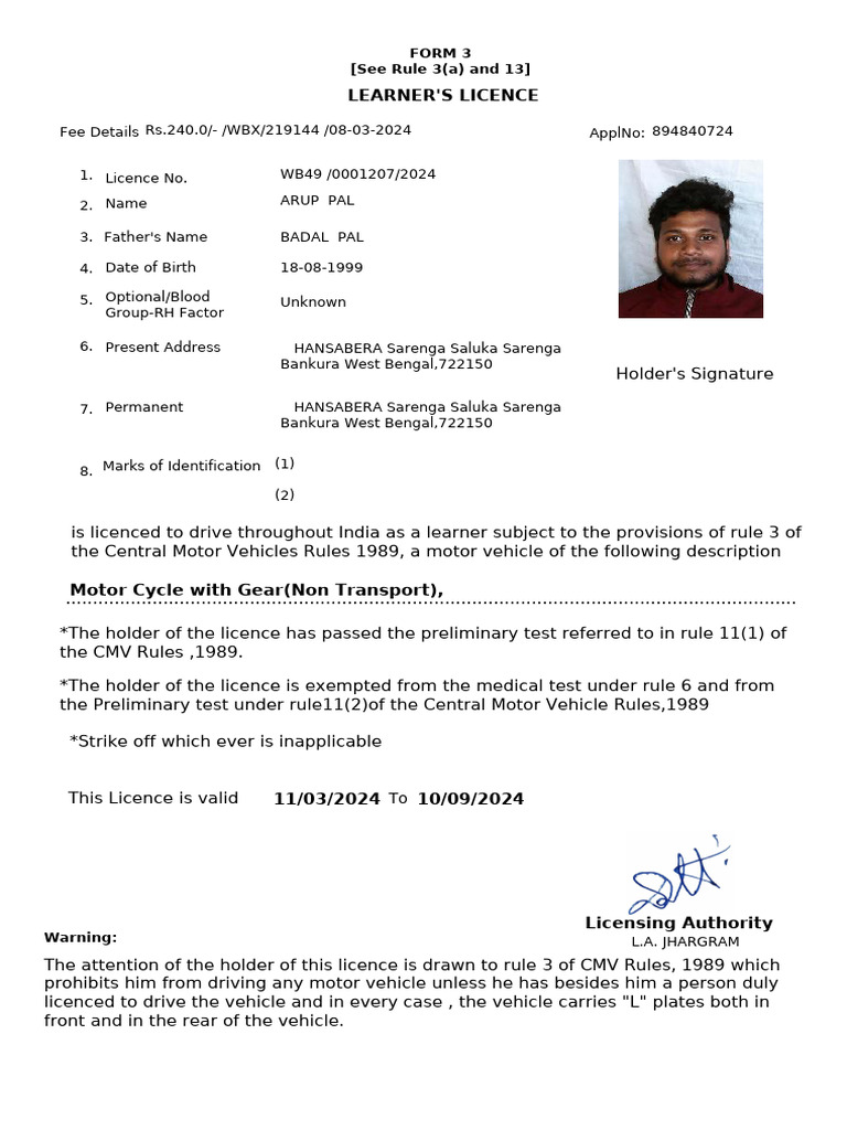 learner-s-licence-form-3-see-rule-3-a-and-13-pdf