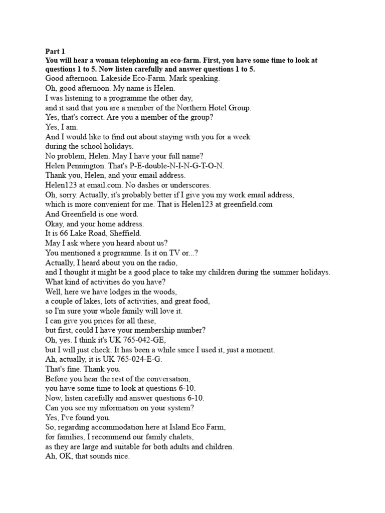 Script | PDF | Questionnaire | Restaurants