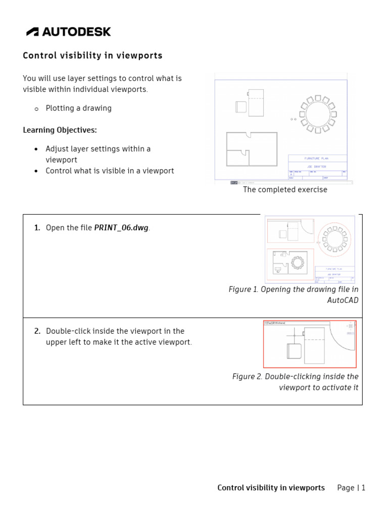 L1 06 SBS Controlling The Visibility in Viewports | PDF | Autodesk ...