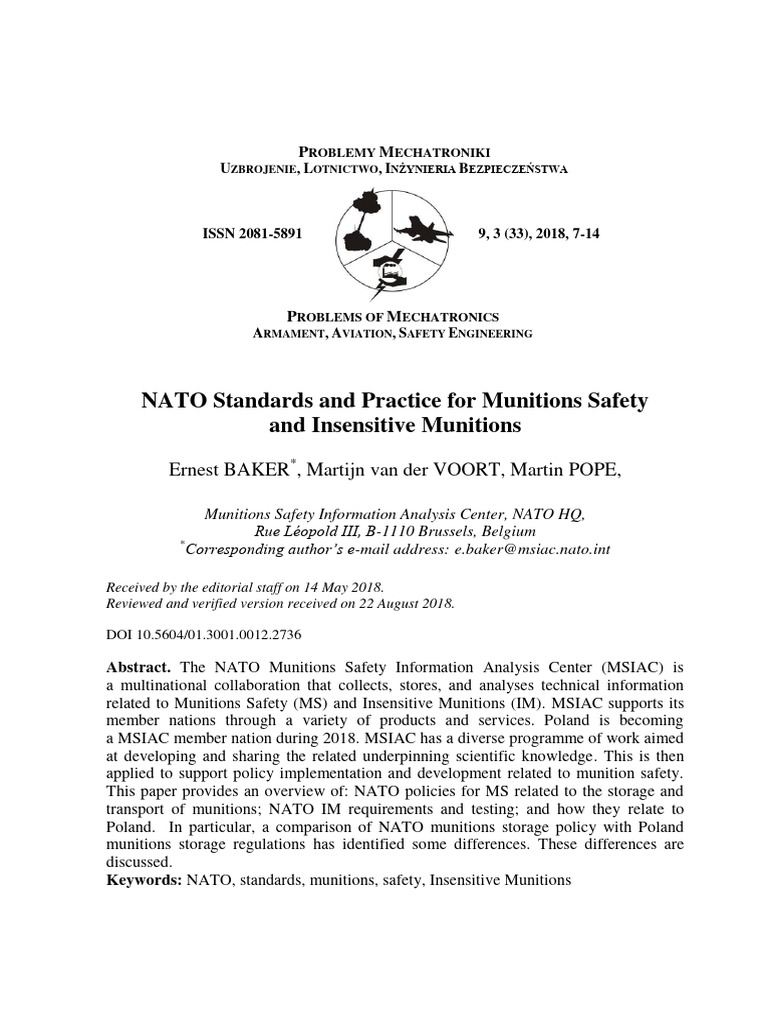 NATO Munitions Safety Standards Overview | PDF | Ammunition | Explosion