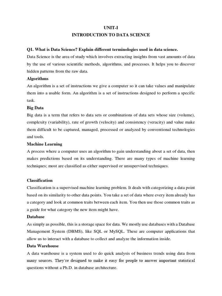 6th Sem Cse Data Science Analytics SM o | PDF | Computer Data Storage ...