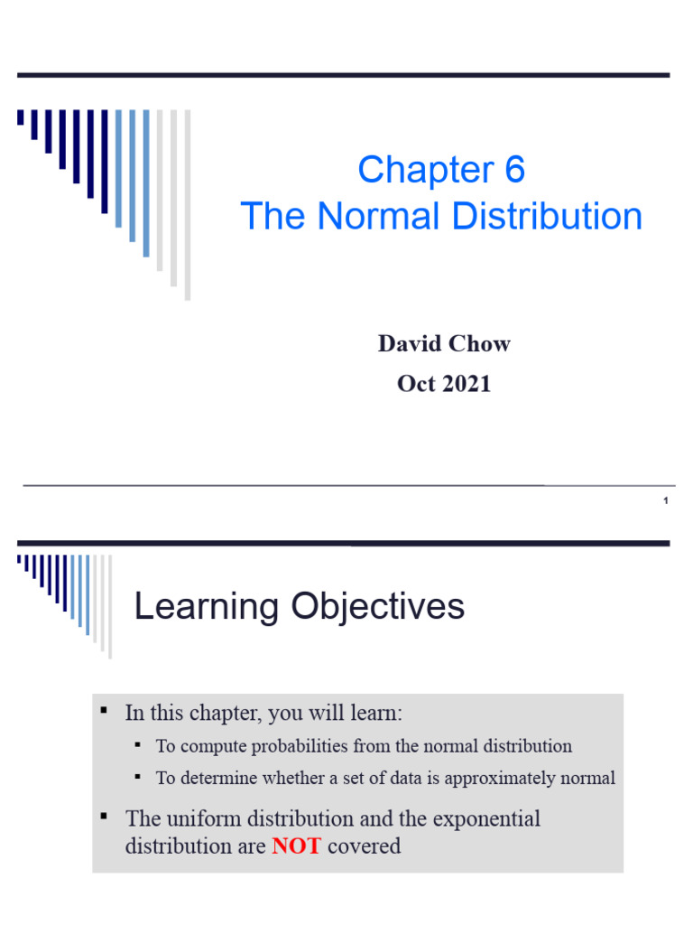 S6 Normal Distribution Pdf Probability Distribution Normal