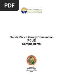 Florida Civic Literacy Exam Practice Test