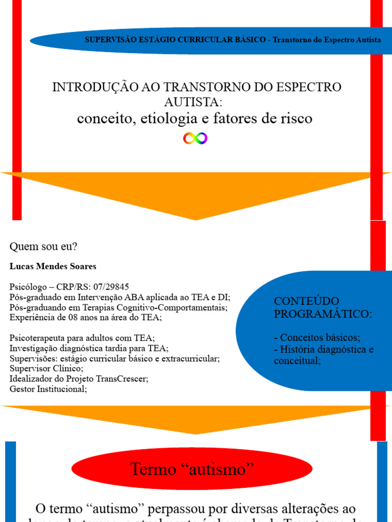Entendendo o Transtorno do Espectro Autista | PDF | Espectro do autismo ...