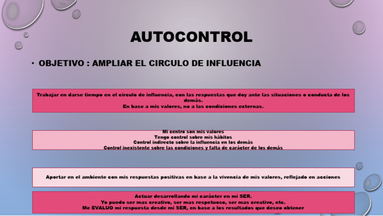 1 Autocontrol | PDF | Ciencia y matemáticas