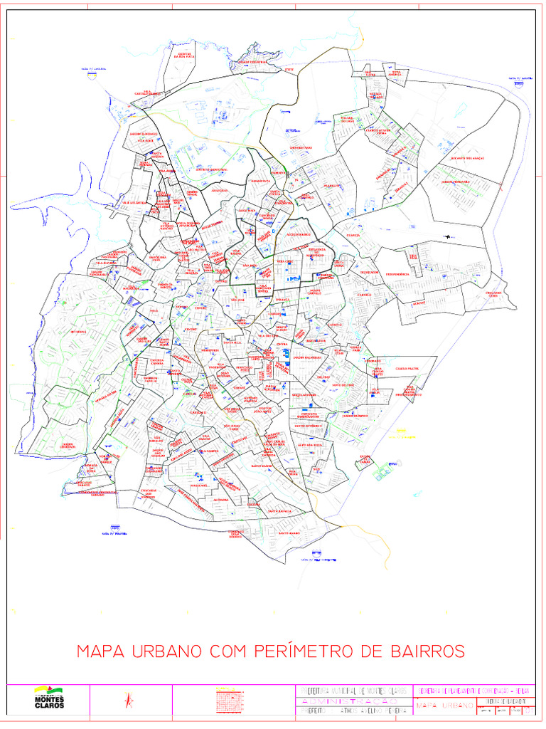 Mapa Perimetro Bairros Montes Claros | PDF