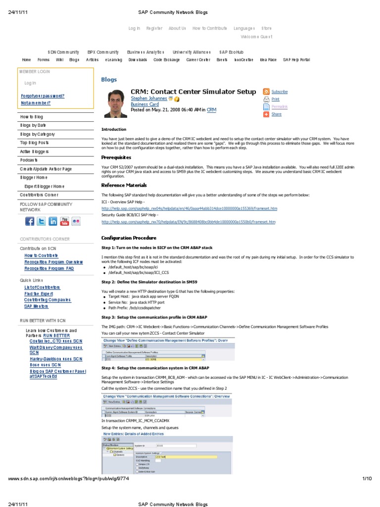 CRM Contact Center Simulator Guide | PDF | Hypertext Transfer Protocol ...