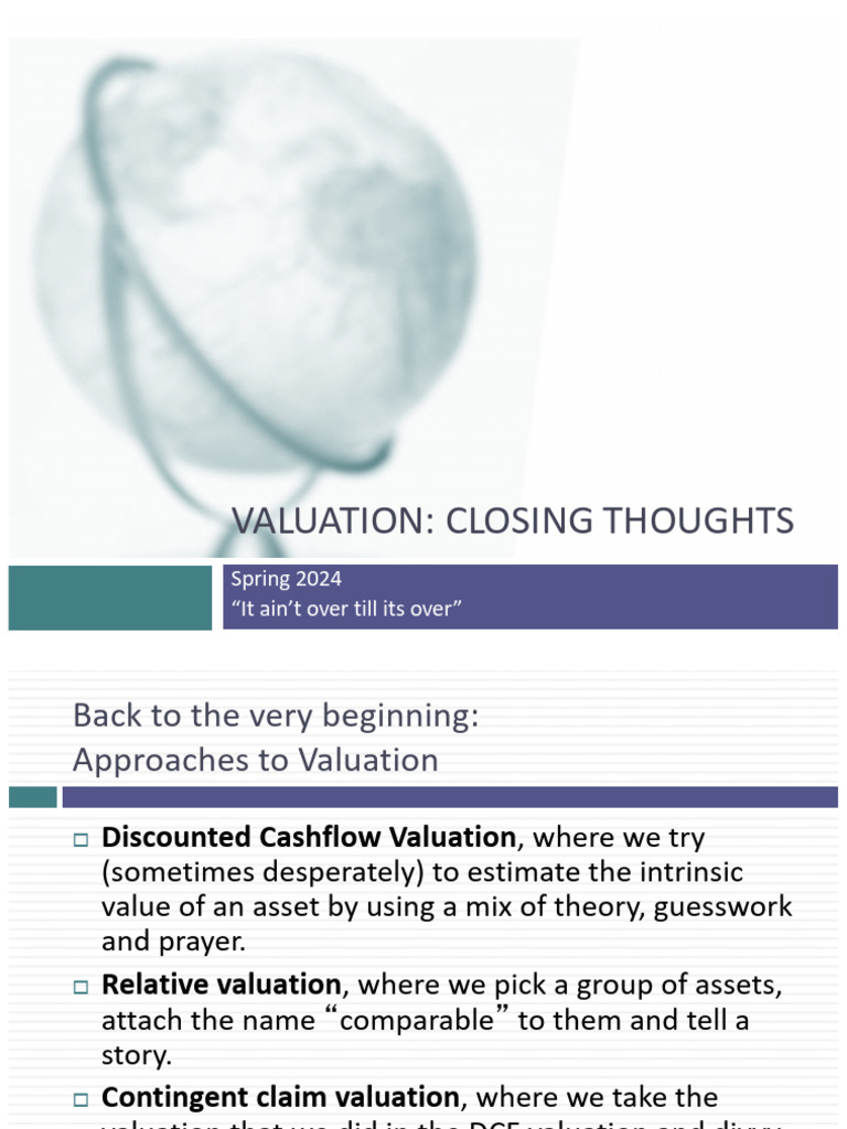 Valuation Insights and Strategies 2024 | PDF | Valuation (Finance) | Stocks