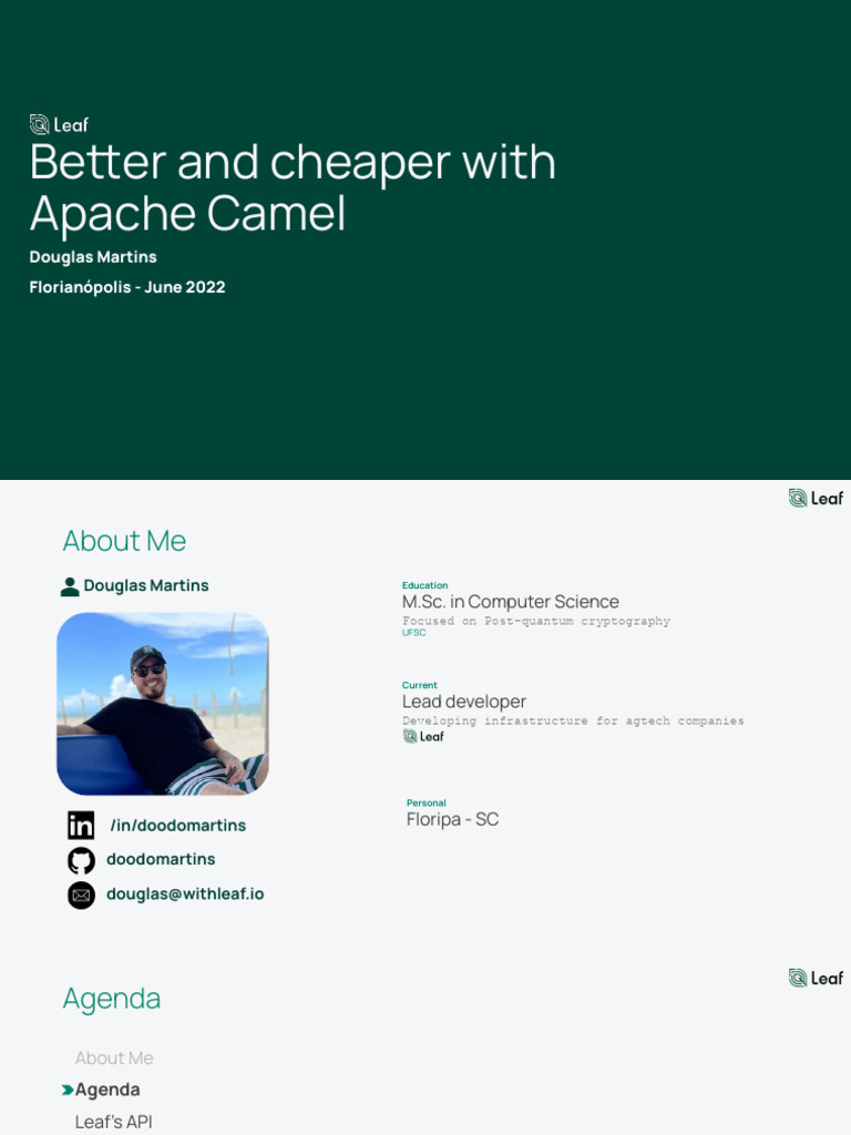 Be er and cheaper with apache camel florian polis june 2022 douglas