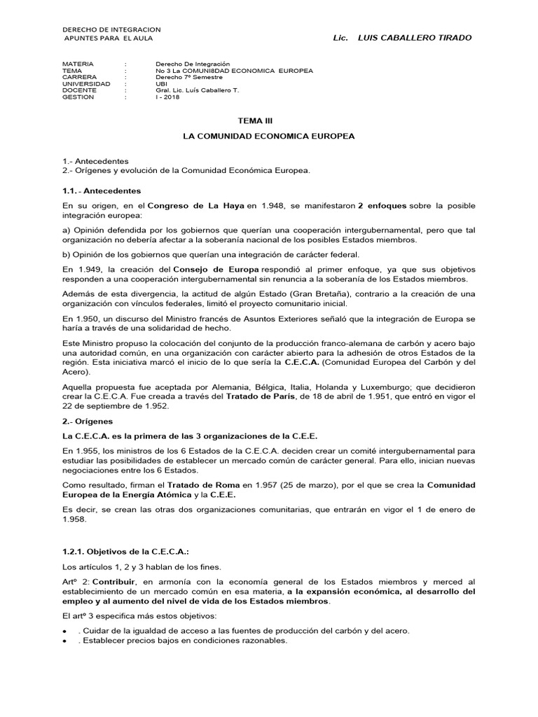 Historia de la Comunidad Económica Europea | PDF | Comisión Europea ...