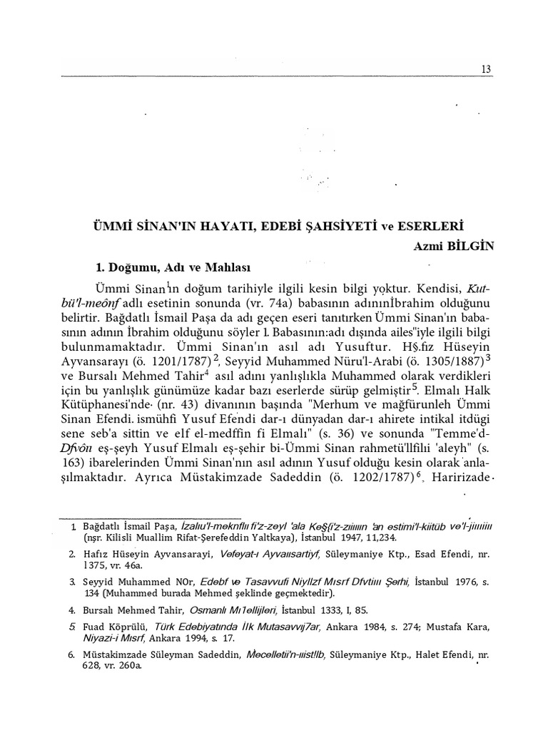 MM - S - Nanin Hayati, Edeb - Ahs - Yet - Ve Eserler - ( | PDF