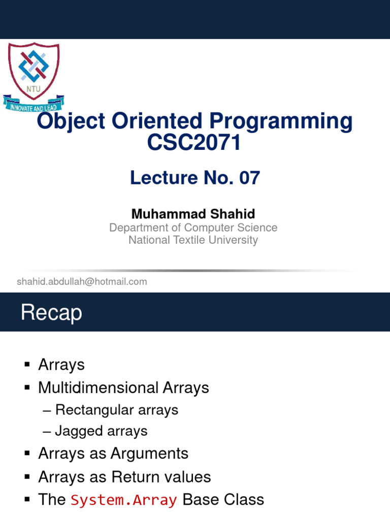 Object-Oriented Programming Concepts | PDF | Object Oriented ...