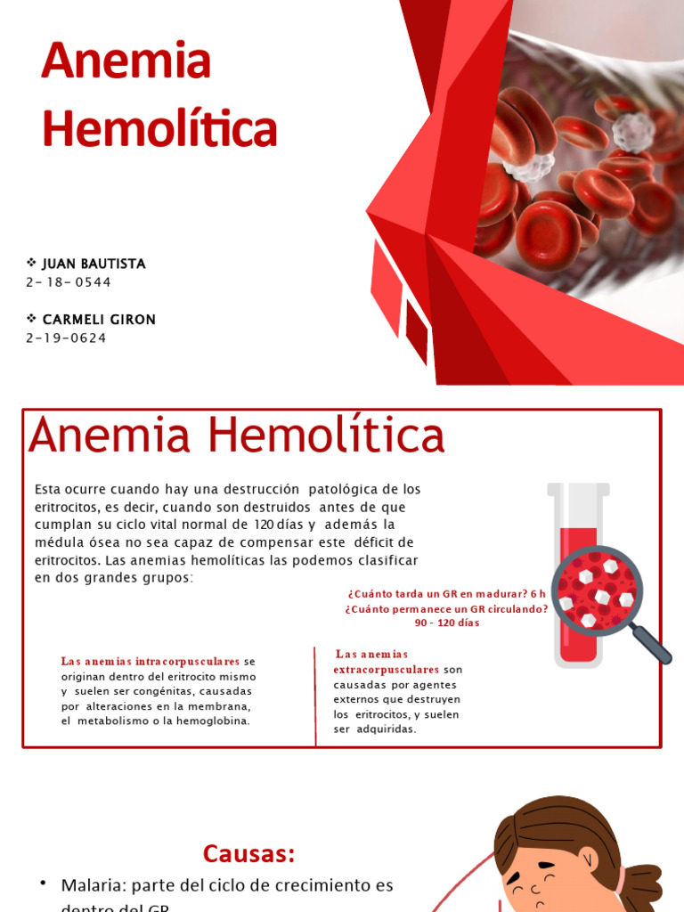 Anemia Hemolítica: Causas y Síntomas | PDF | Glóbulo rojo | Sangre