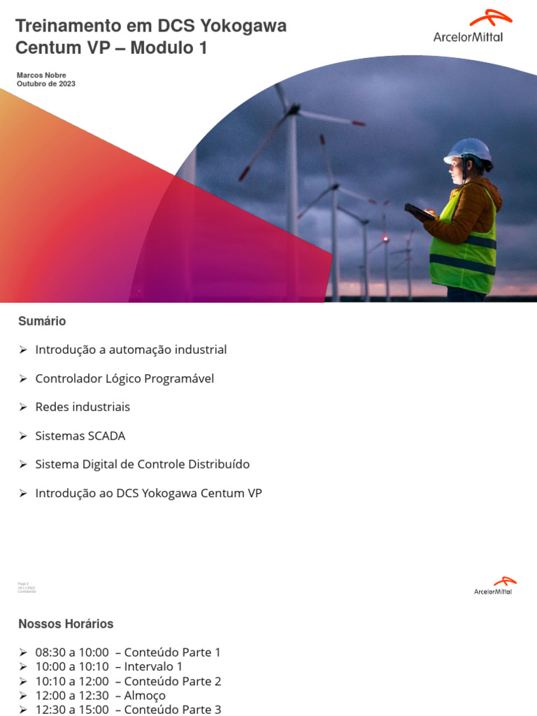 Treinamento em DCS Yokogawa - Modulo 1 | PDF | Controlador lógico ...