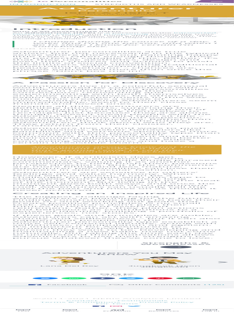 Introduction Adventurer (ISFP) Personality 16personalities 2 | PDF