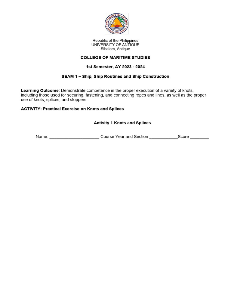 SEAM 1 Activity Form | PDF | Foreign Language Studies | Technology ...