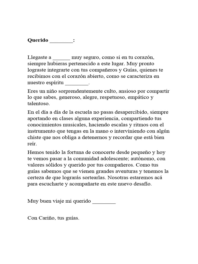 modelo carta a niños 1 | PDF