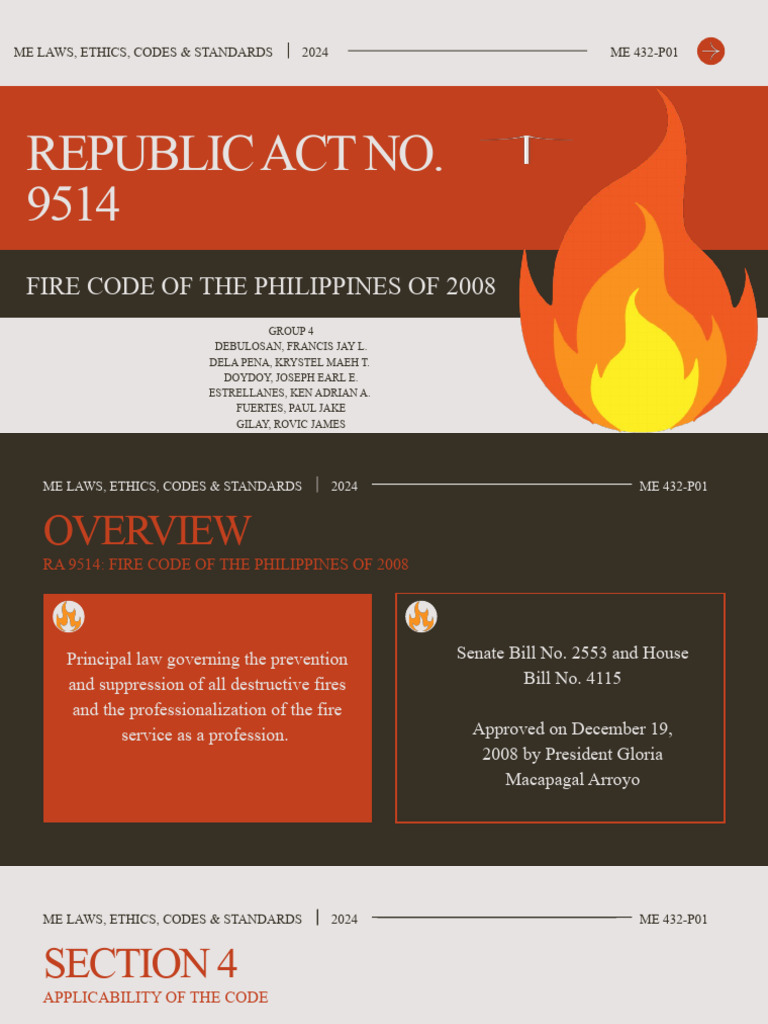 Group 4 Fire Code | PDF | Fires | Fire Safety