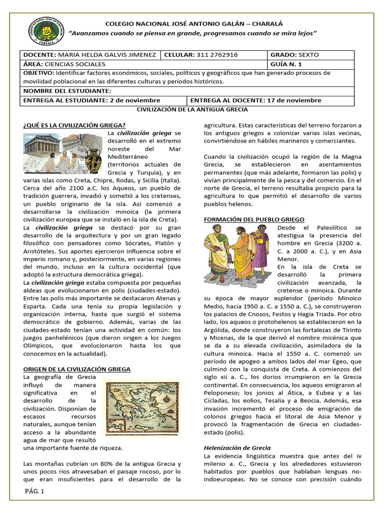 Infografía sobre la Civilización Griega | PDF | Antigua Grecia | Grecia