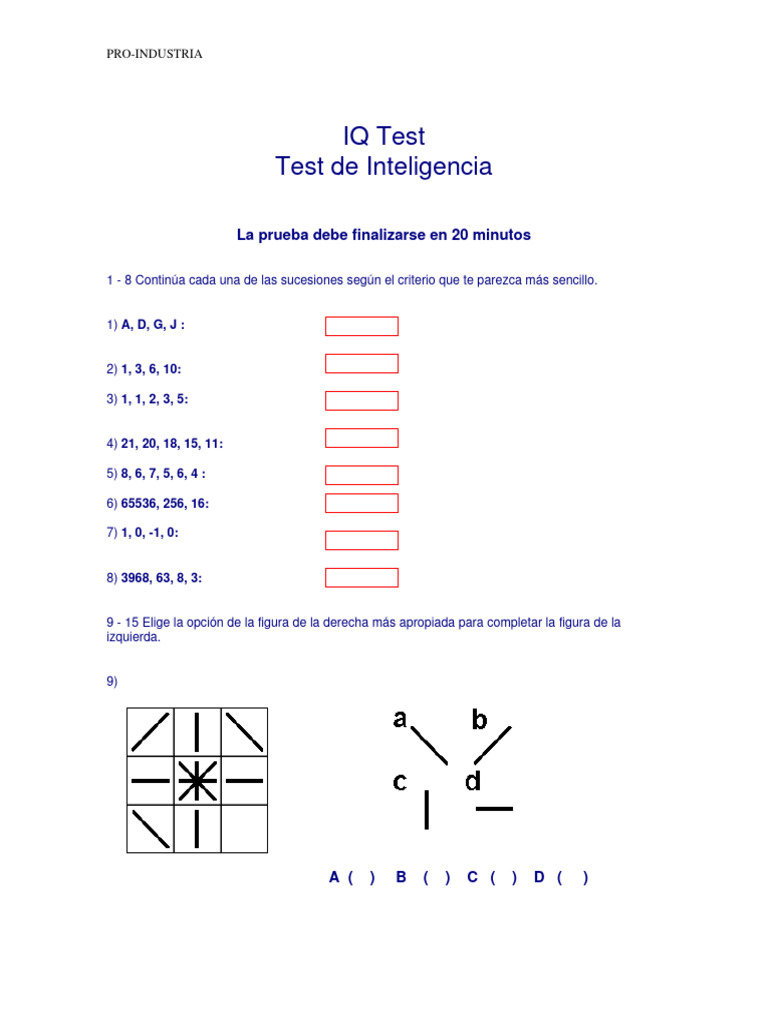 Test Iq | PDF