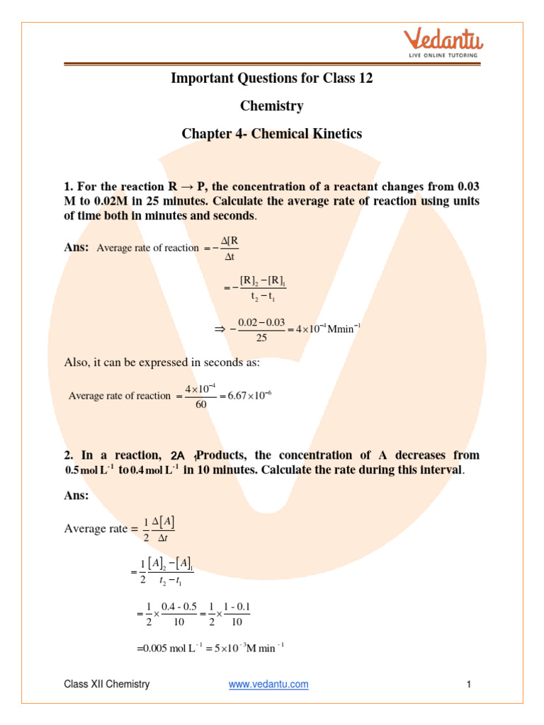 cbse-class-12-chemistry-chapter-4-chemical-kinetics-important