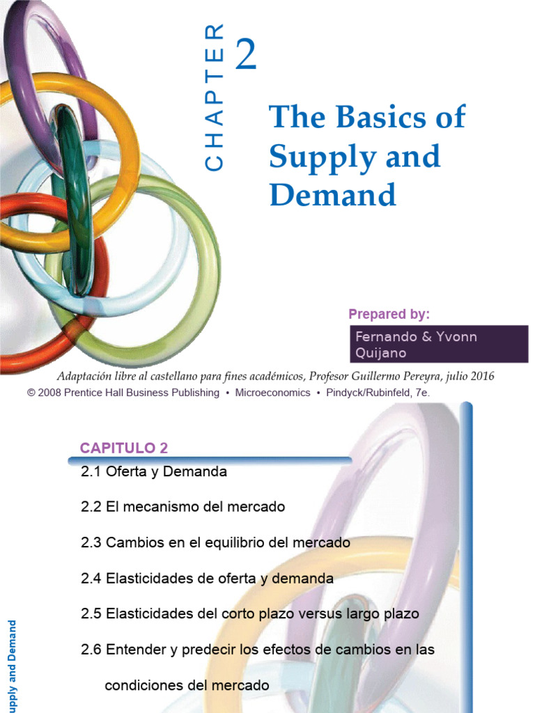 Fundamentos de Oferta y Demanda | PDF | Oferta (economía) | Elasticidad ...