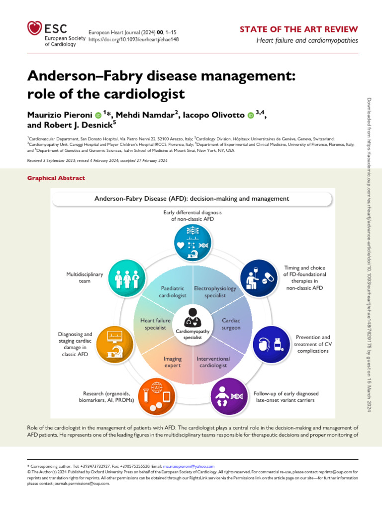 Cardiologist's Role in AFD Management | PDF | Cardiac Muscle | Heart ...