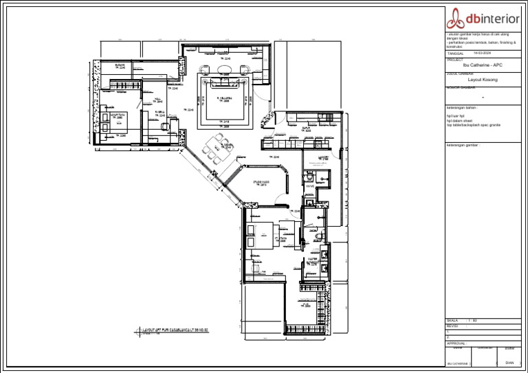 Layout Desain Interior Apt Puri Casablanca | PDF | Home