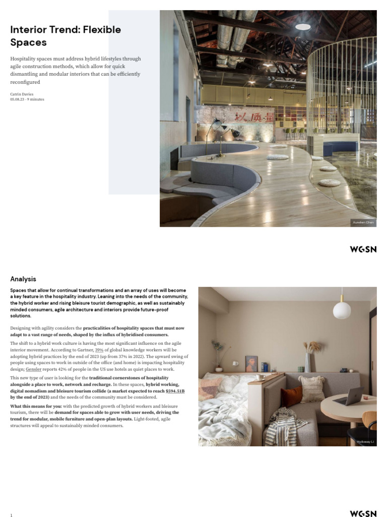 Interior Trend Flexible Spaces en | PDF | Hotel