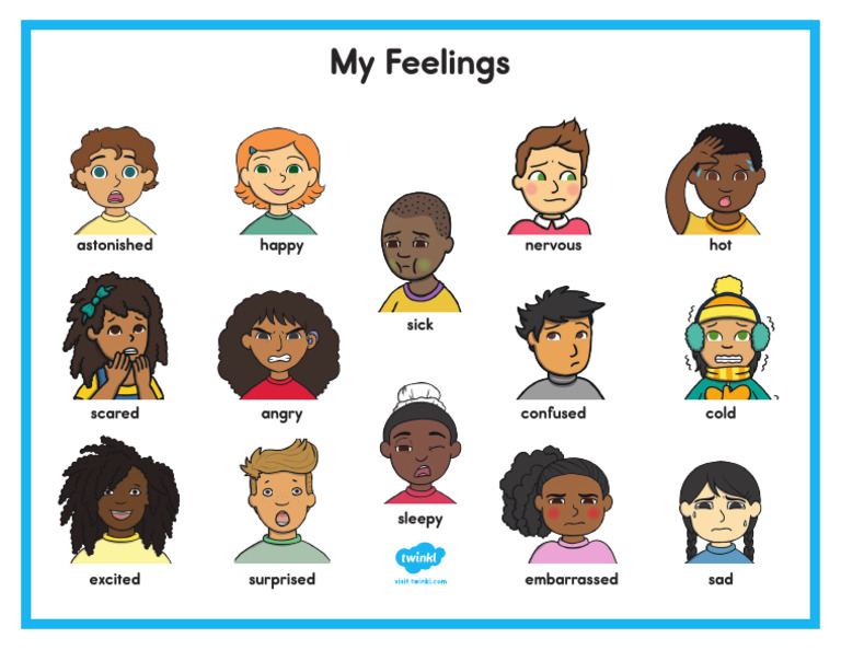 Color My Feelings Word Mat | PDF