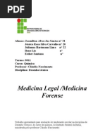  Trabalho sobre Medicina Legal e laboratórios forenses