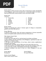 Senior Scout Code and Oath Philippines | PDF