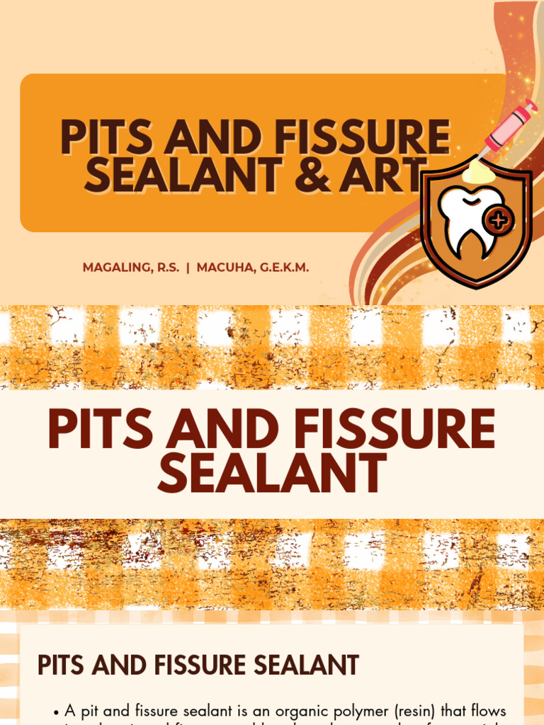 Pits and Fissure Sealant & ART Download Free PDF Human Tooth