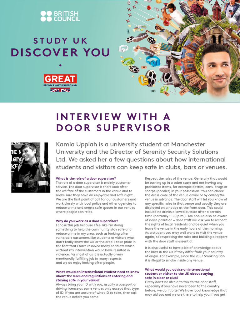 Interview With A Door Superviser Pdf