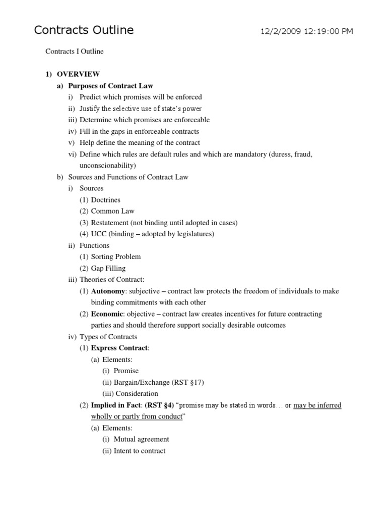 Contracts outline pdf image