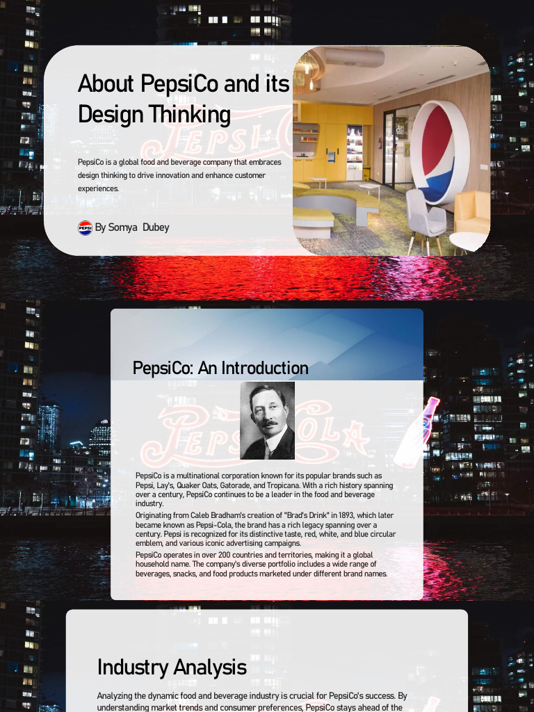 PepsiCo's Design Thinking Strategy | PDF | Pepsi Co