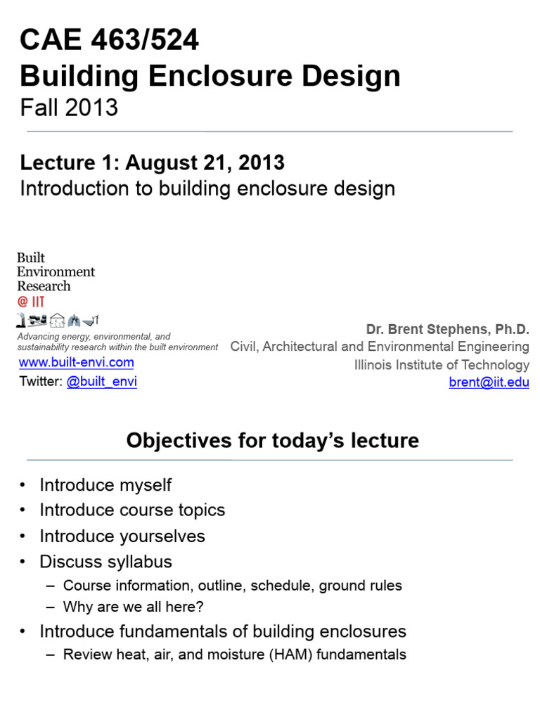 Building Enclosure Design Fundamentals | PDF | Building Technology ...