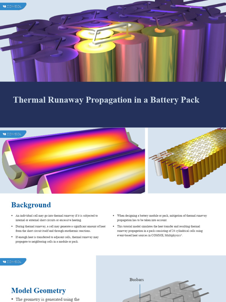 Thermal Runaway in Battery Packs Simulation | PDF | Heat | Heat Transfer
