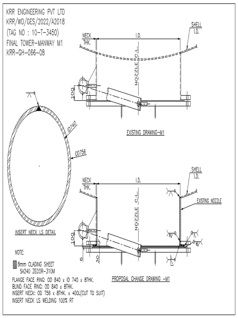 KRR GH 066 08 Manway For Insert Proposal | PDF