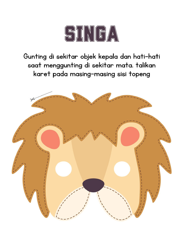 Membuat Topeng Binatang | PDF