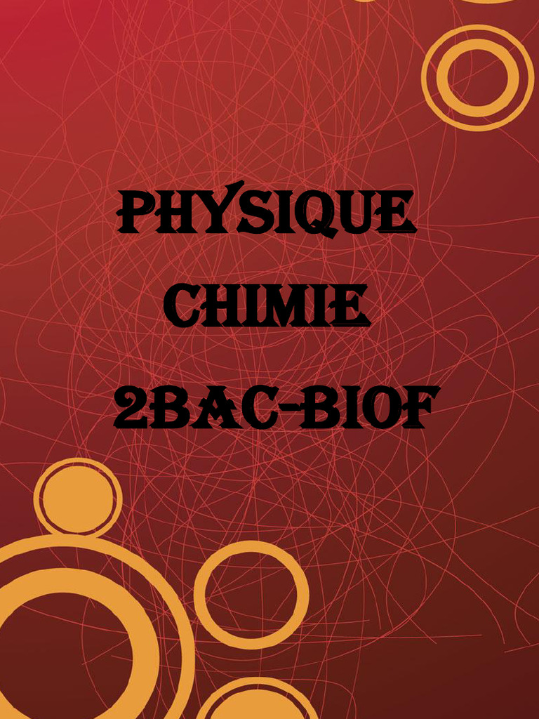 Livre Physique Chimie 2BAC BIOF Activités, Cours Et Exercices ...