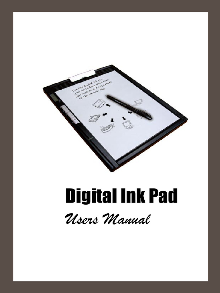 Aiptek Digital Ink Pad User Manual | PDF | Tablet Computer | Usb