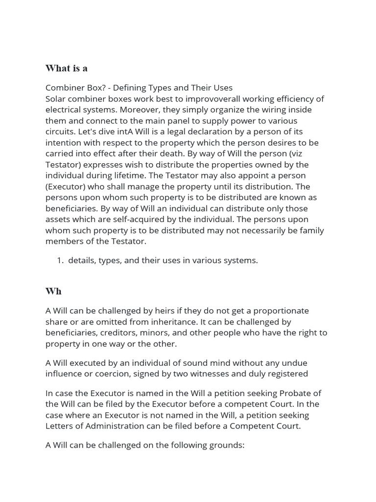 Grounds for challenging a will in india edited pdf will and