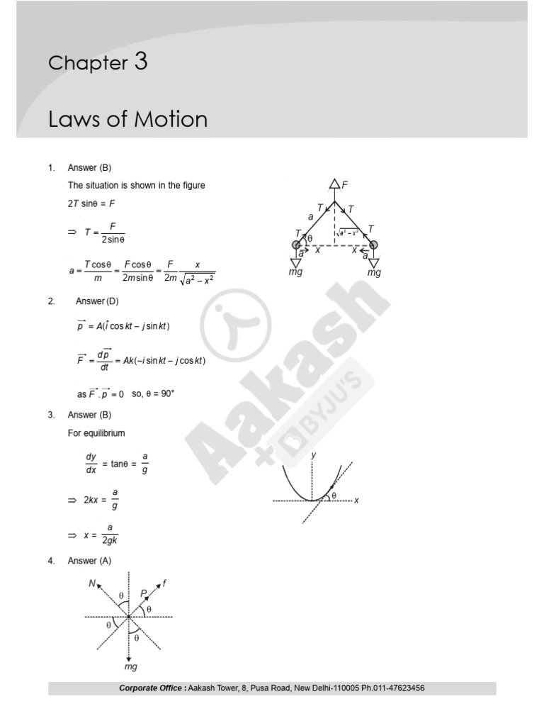 JEE Advanced Physics Solutions | PDF | Equations | Mechanical Engineering