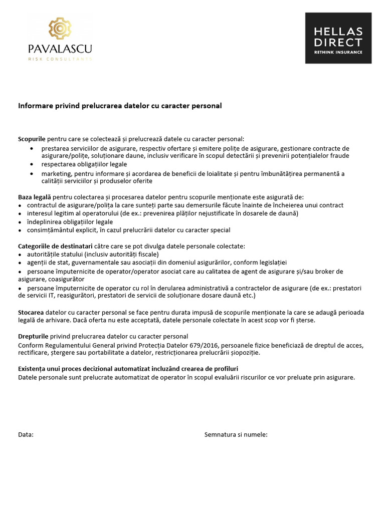 Formular GDPR HD | PDF
