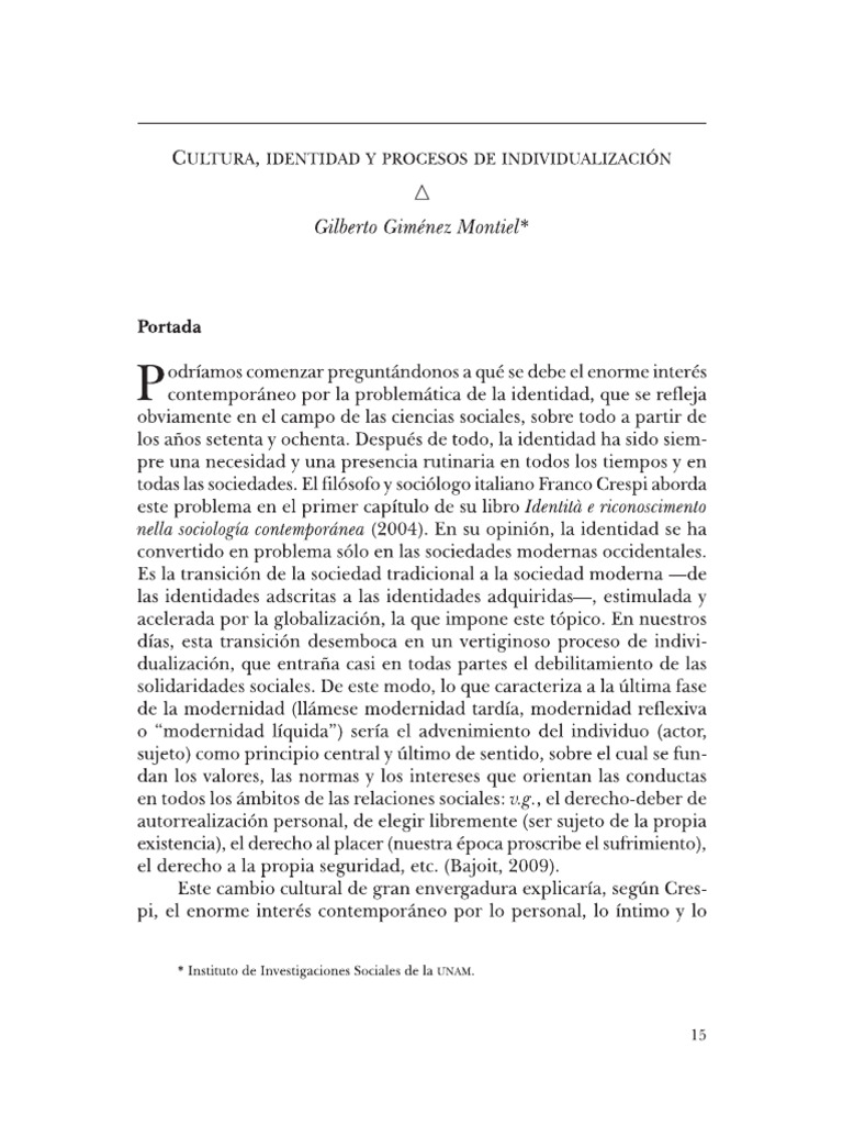 Cultura Identidad PDF