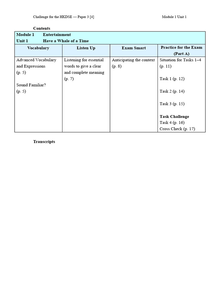Module 1 Unit 1 | PDF | Compact Disc | Vocabulary