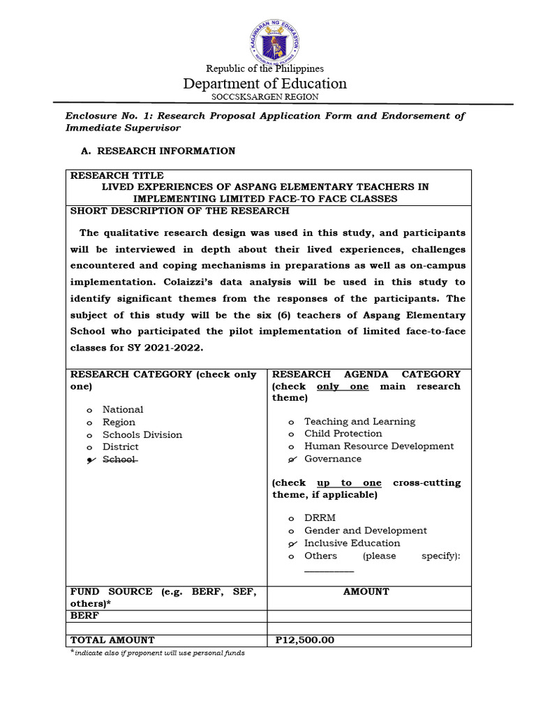 BERF-Enclosures FOR HARDCOPY (mARCH | PDF | Conflict Of Interest
