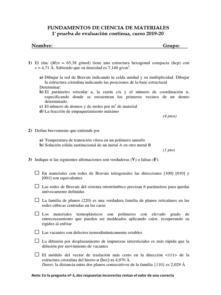 1 prueba evaluaci n continua 19 20 1 pdf estructura cristalina