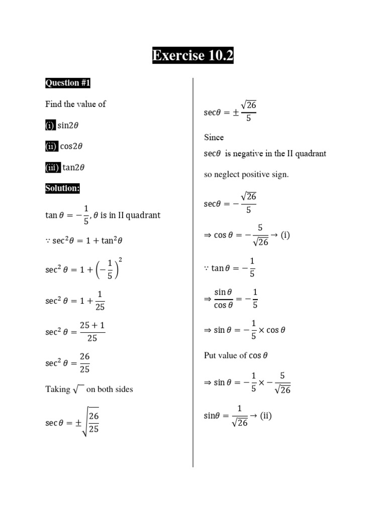Math class 11 chapter 10 ex 10 2 kpk book fedral board pdf special